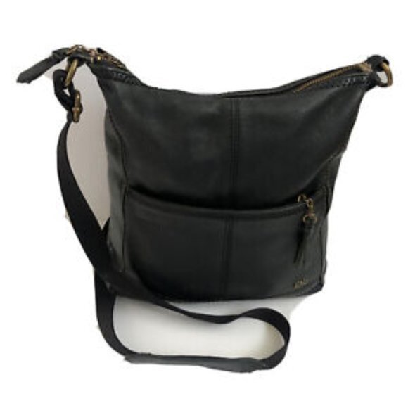 The Sak Crossbody Shoulderbag Brown  Leather Purse  handbag Messenger - Picture 1 of 11